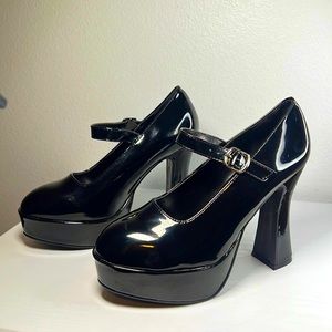 Ellie PLATFORM patent leather Mary Jane heels